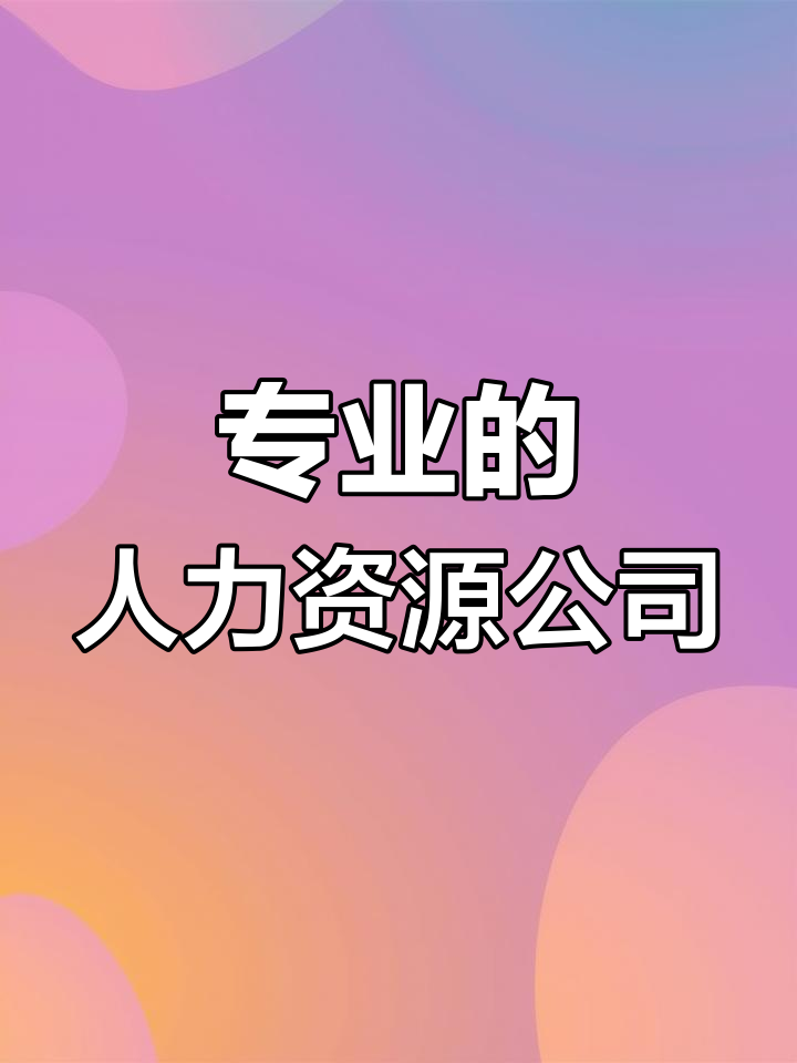 人力資源公司 專業(yè)服務(wù)與全方位解決方案的力量